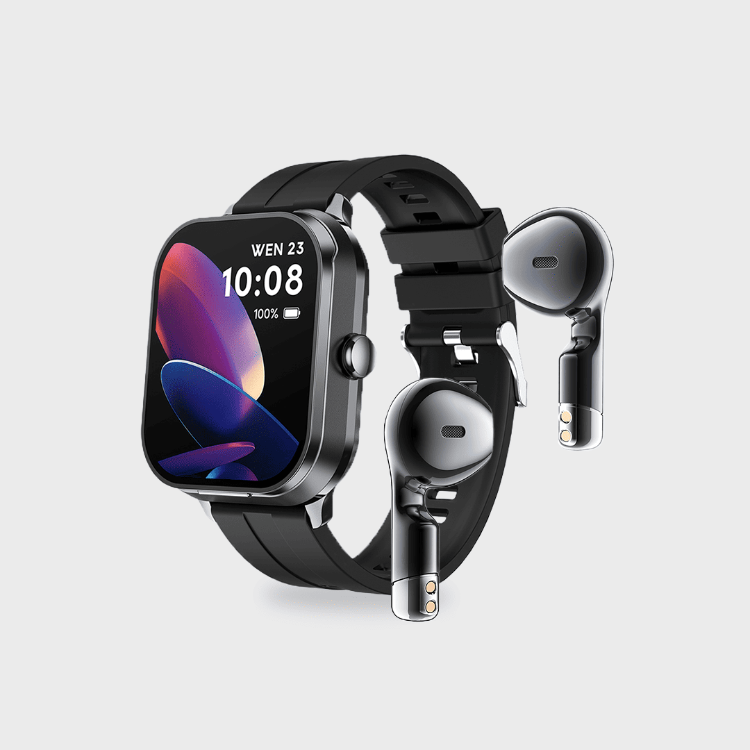 FusionWatch Pro Smartwatch with Wireless Earbuds