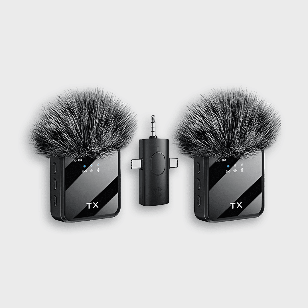 Studio Grade Dual Wireless Lavalier Microphones