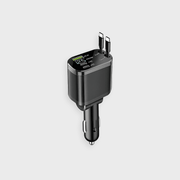 PowerDrive Car Charger 120W 5-in-1 Retractable USB Charger